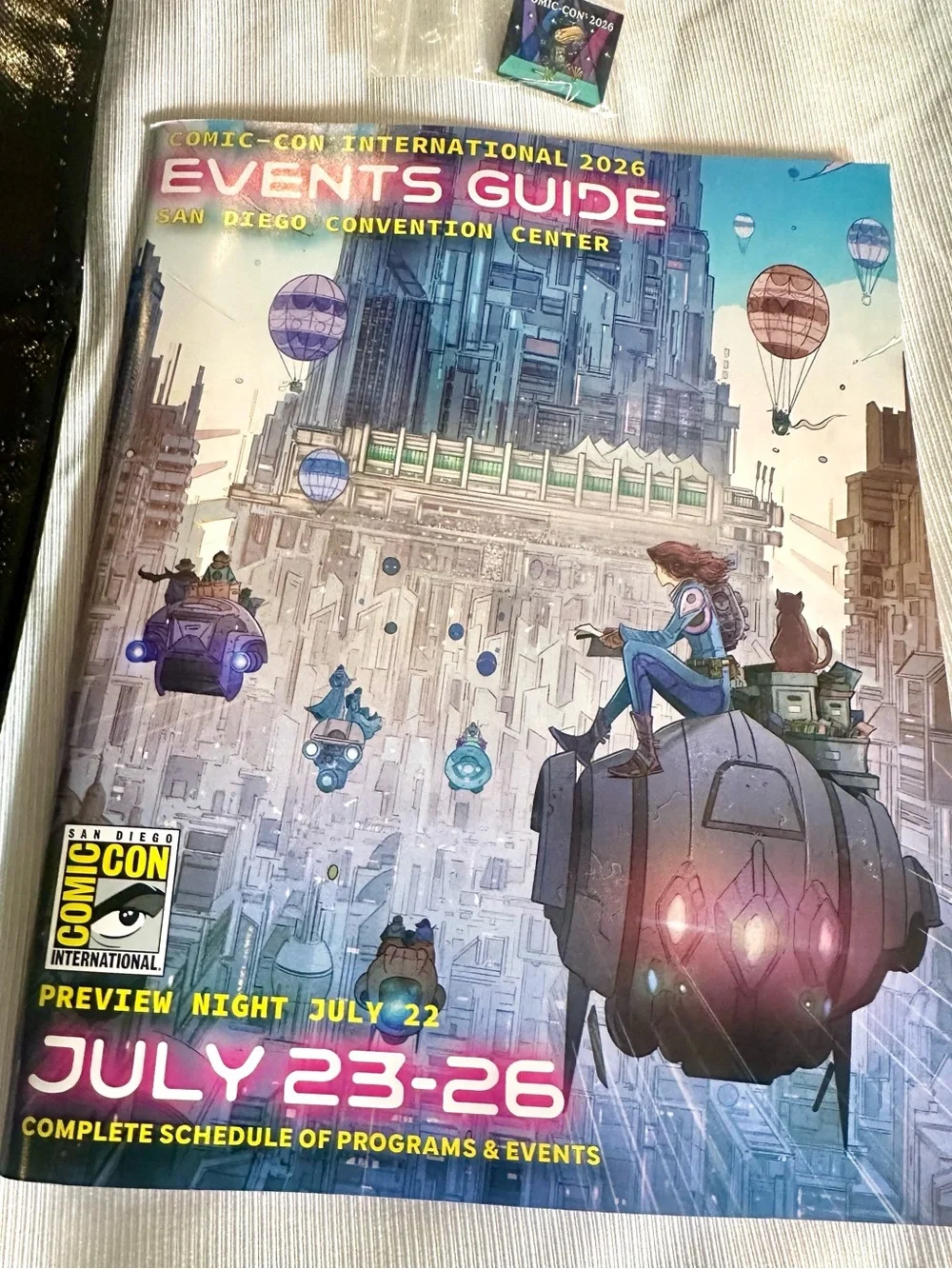 2026 SDCC Comic Con Backpack Bag Animayhem Hulu Demon Slayer Event Guide Pin